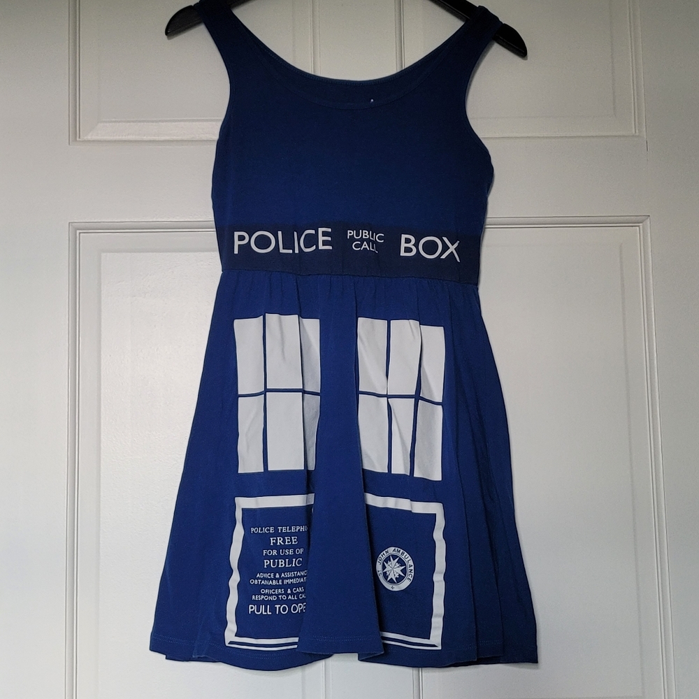 Doctor Who Blue Mini Tardis Callbox Dress